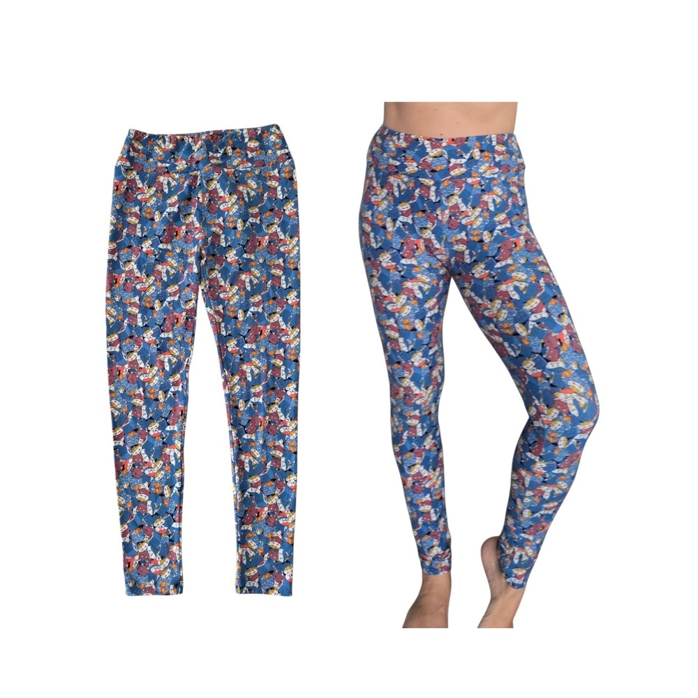 Lularoe Leggings Sushi Bar California Roll One Size Stretchy Kawaii Cute Japan